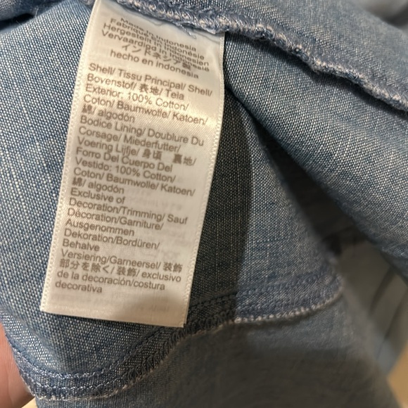 J. CREW Chambray midi slip dress size 4 NWT - Picture 7 of 7